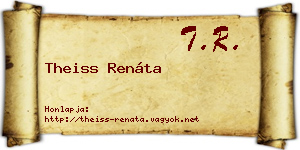 Theiss Renáta névjegykártya
